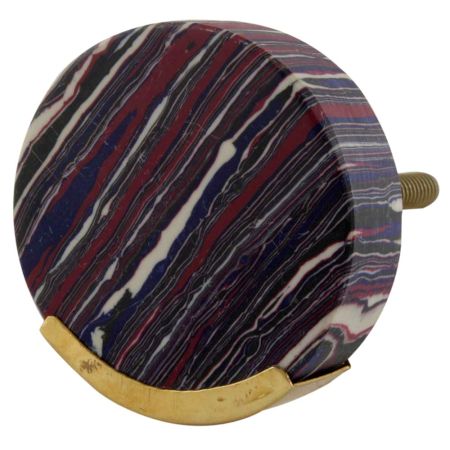 Purple Texture Stone Brass Cabinet knob
